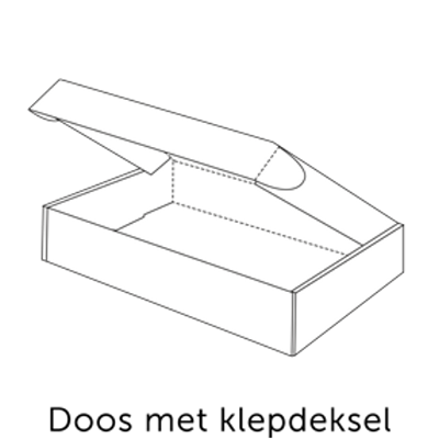 Doos met klepdeksel