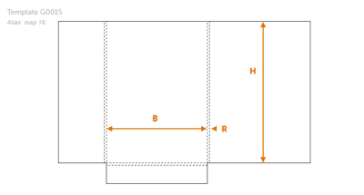 220(B) x 310(H) – 5(R) mm – G0015