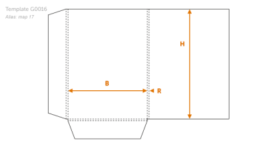 220(B) x 305(H) – 5(R) mm – G0016