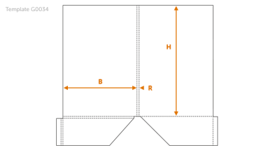 212(B) x 320(H) – 6(R) mm – G0034