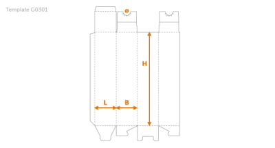 75(L) x 75(B) x 330(H) – 26(ø) mm – G030...