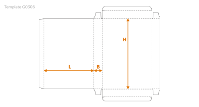 152(L) x 25(B) x 214(H) mm - G0306