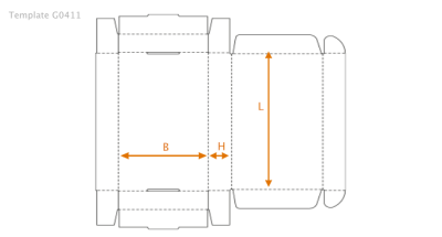 130(L) x 100(B) x 25(H) mm - G0411
