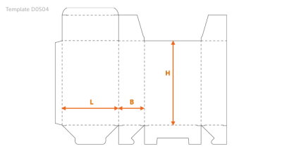 120(L) x 55(B) x 180(H) mm - D0504